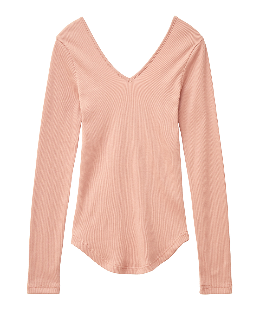セール】SOFT RIB V NECK TOPS(505288914) | クラネ(CLANE) - d fashion