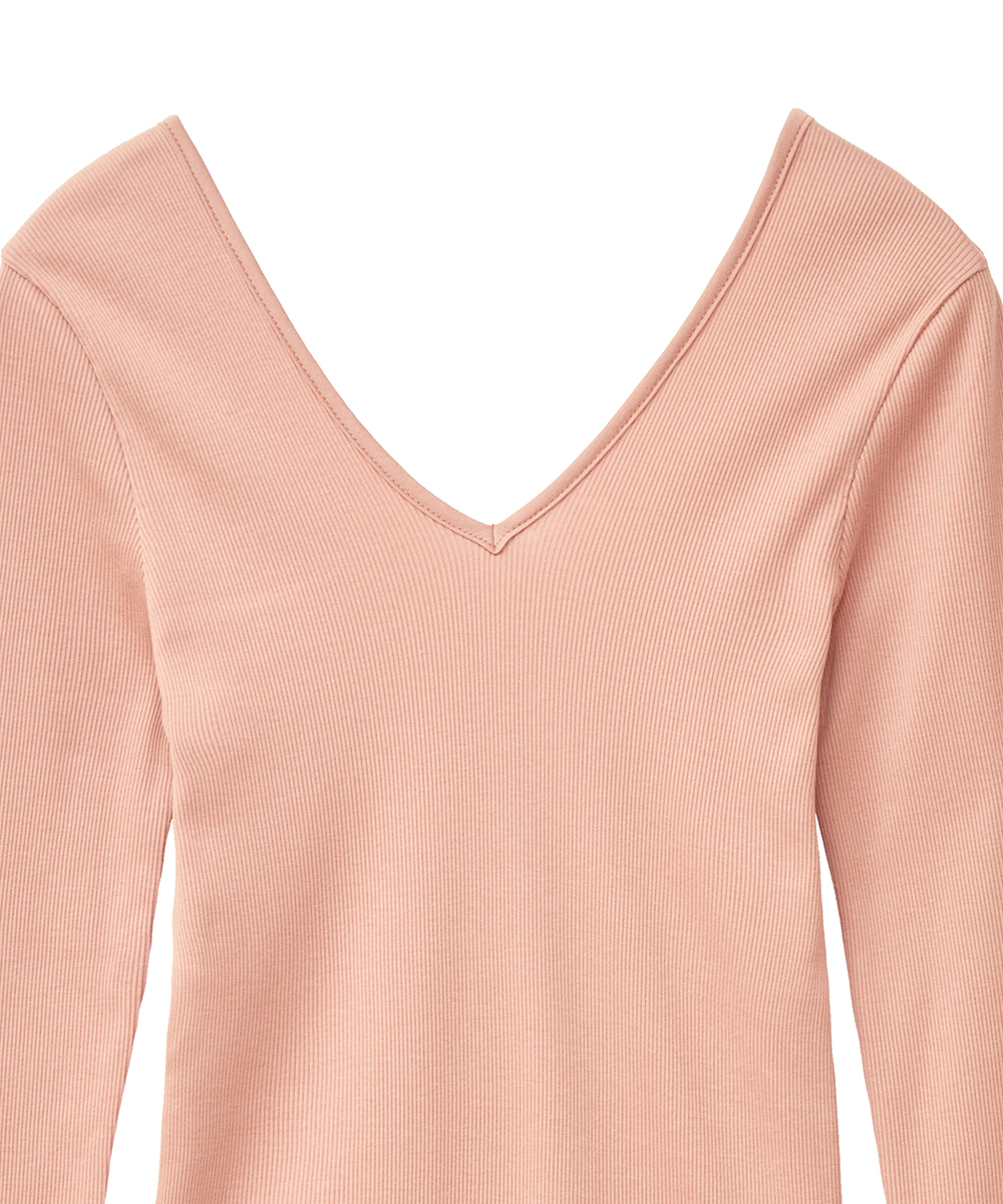 セール】SOFT RIB V NECK TOPS(505288914) | クラネ(CLANE) - d fashion