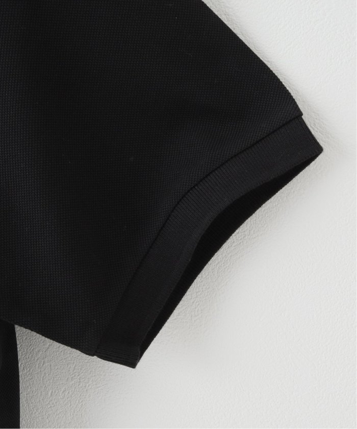 【即完売モデル】ストーンアイランド　刺繍ロゴ　ポロシャツ　スリムフィット 黒 L STONEISLAND / ストーンアイランド】 SS ポロシャツ(505224897
