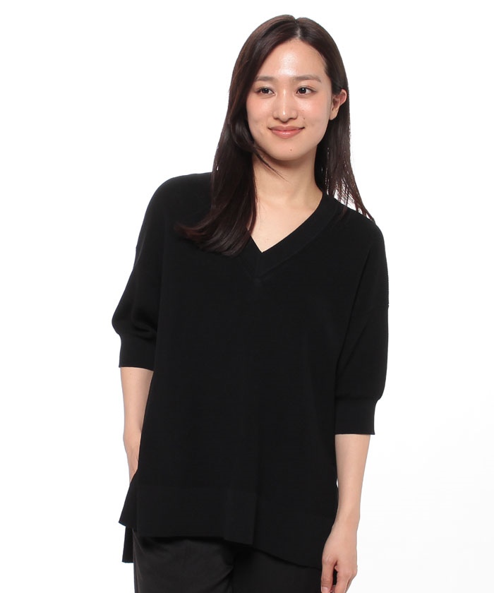 セオリー theory コットン100% 薄手 春夏 向き Ｖネック セーター S/P WINTER ESSENTIALS | WOMEN（レディース）｜Theory 公式通販サイト