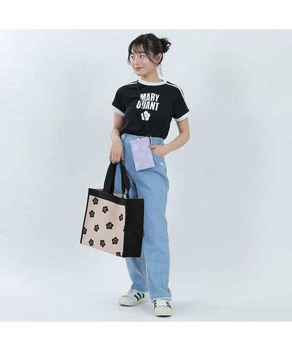 マリークワント MARY QUANT ニットジャカードデイジー トート マリークワント MARY QUANT ニットジャカードデイジー トート