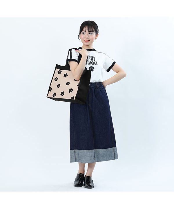 マリークワント MARY QUANT ニットジャカードデイジー トート マリークワント MARY QUANT ニットジャカードデイジー トート