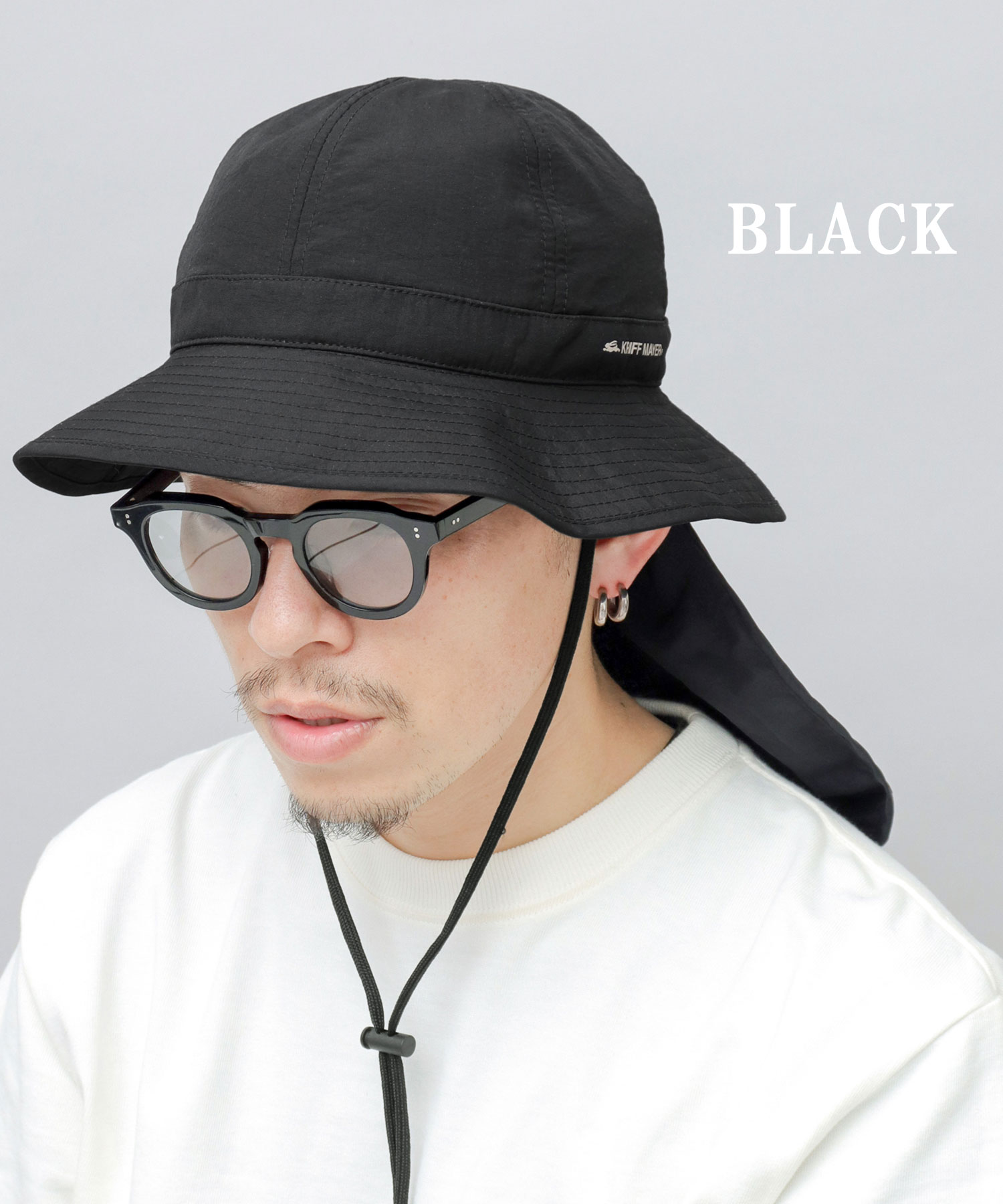 まとめ　エトロ ハット サンシェード付き ナイロン メトロハット / タレ付き / サファリ