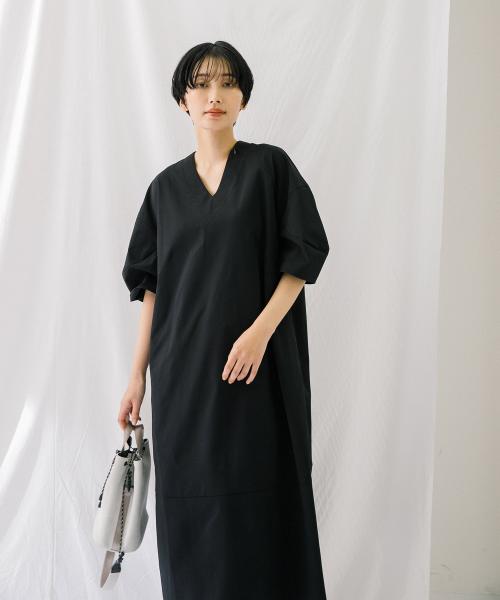 【新品未使用品】SUAVITE スアヴィテ ロングワンピース　ブラック　38 新品未使用品】SUAVITE スアヴィテ ロングワンピース ブラック
