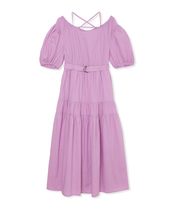 セール 60%OFF】オフショルボリューム袖マキシワンピース