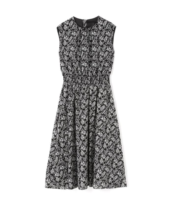 セール 30%OFF】小花柄ウエストシャーリングノースリーブ