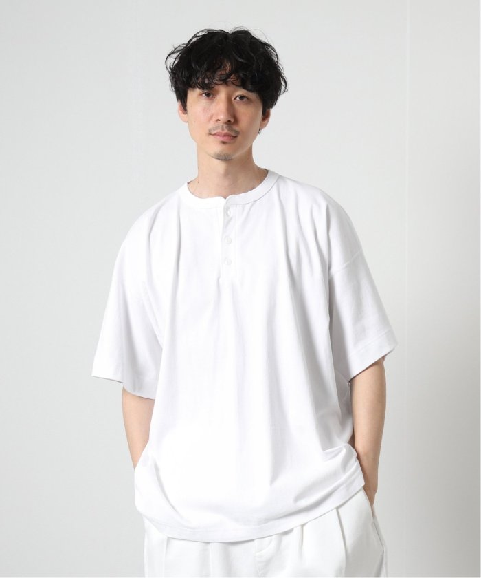 【新品】JOURNAL STANDARD ヘンリーネックカットソー Healthknit × JOURNAL STANDARD / 別注 ヘンリーネックTシャツ