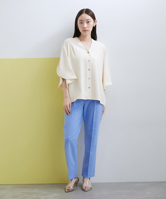 チューリップスリーブブラウス 楽天市場】【SALE／30%OFF】*＜手洗い可能＞チューリップ