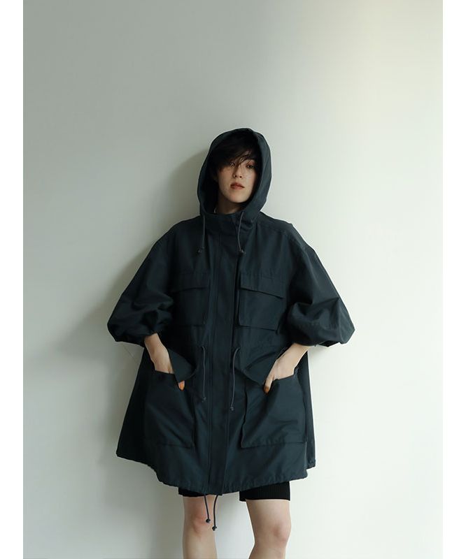 【美品】エトレトウキョウ サーマル カシュクール フーディ パーカー ゆったり 美品】エトレトウキョウ サーマル カシュクール フーディ
