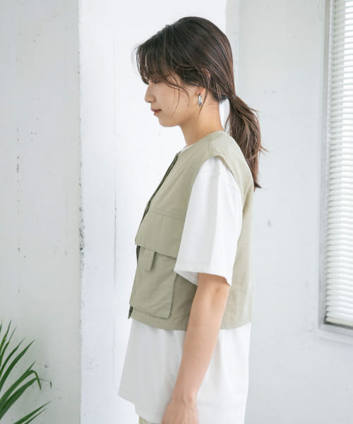 セール 20%OFF】ミリタリーショートベスト(505306428