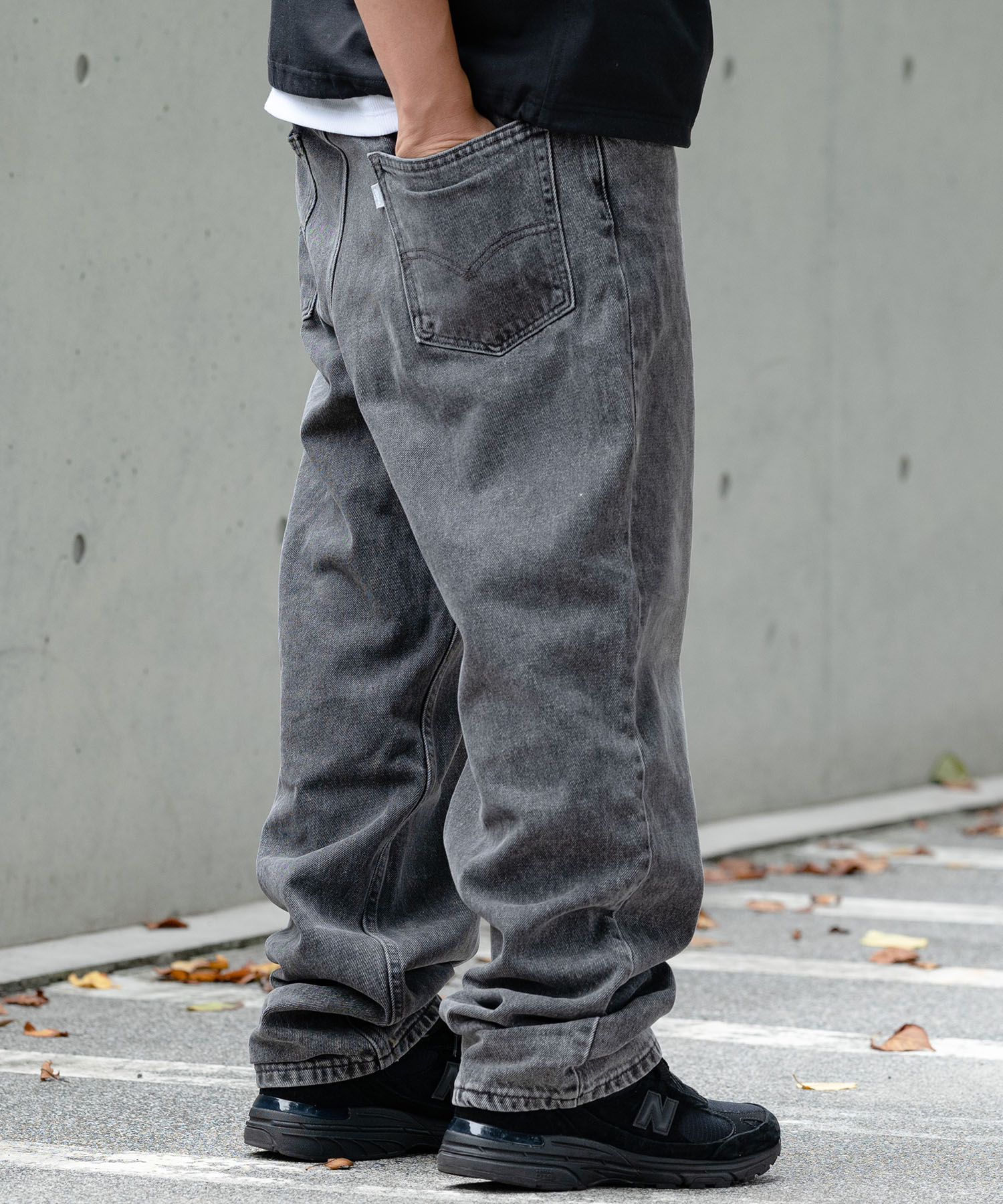 セール】SILVERTAB(TM) ルーズフィット ブラック WORN IN セール】SILVERTAB(TM) ルーズフィット ブラック WORN IN