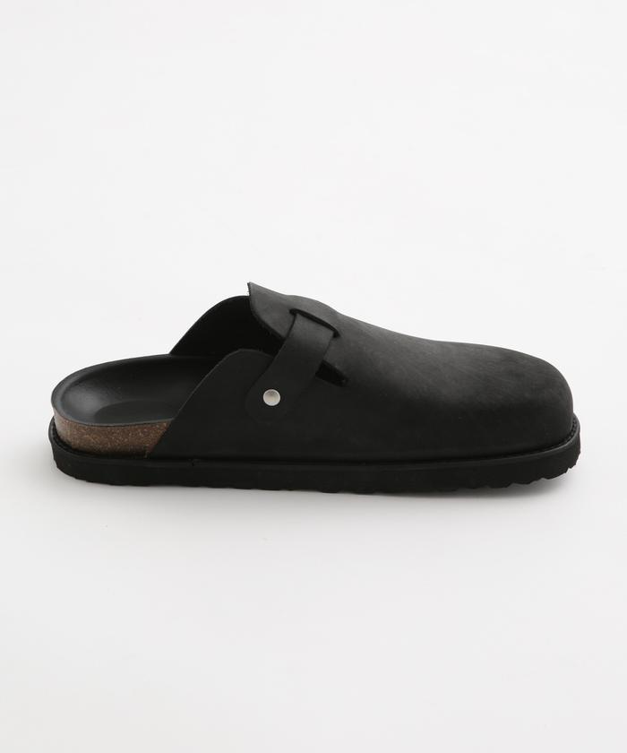 hobo×nano universe サンダル 41 新品 セール 50%OFF】hobo/別注 SLIP ON CLOG SANDALS NUBUCK