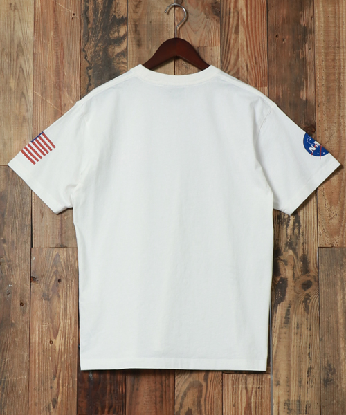 クーポン】【ALPHA/アルファ】NASA ロゴ 半袖Tシャツ/メンズ T