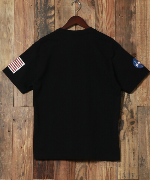 クーポン】【ALPHA/アルファ】NASA ロゴ 半袖Tシャツ/メンズ T