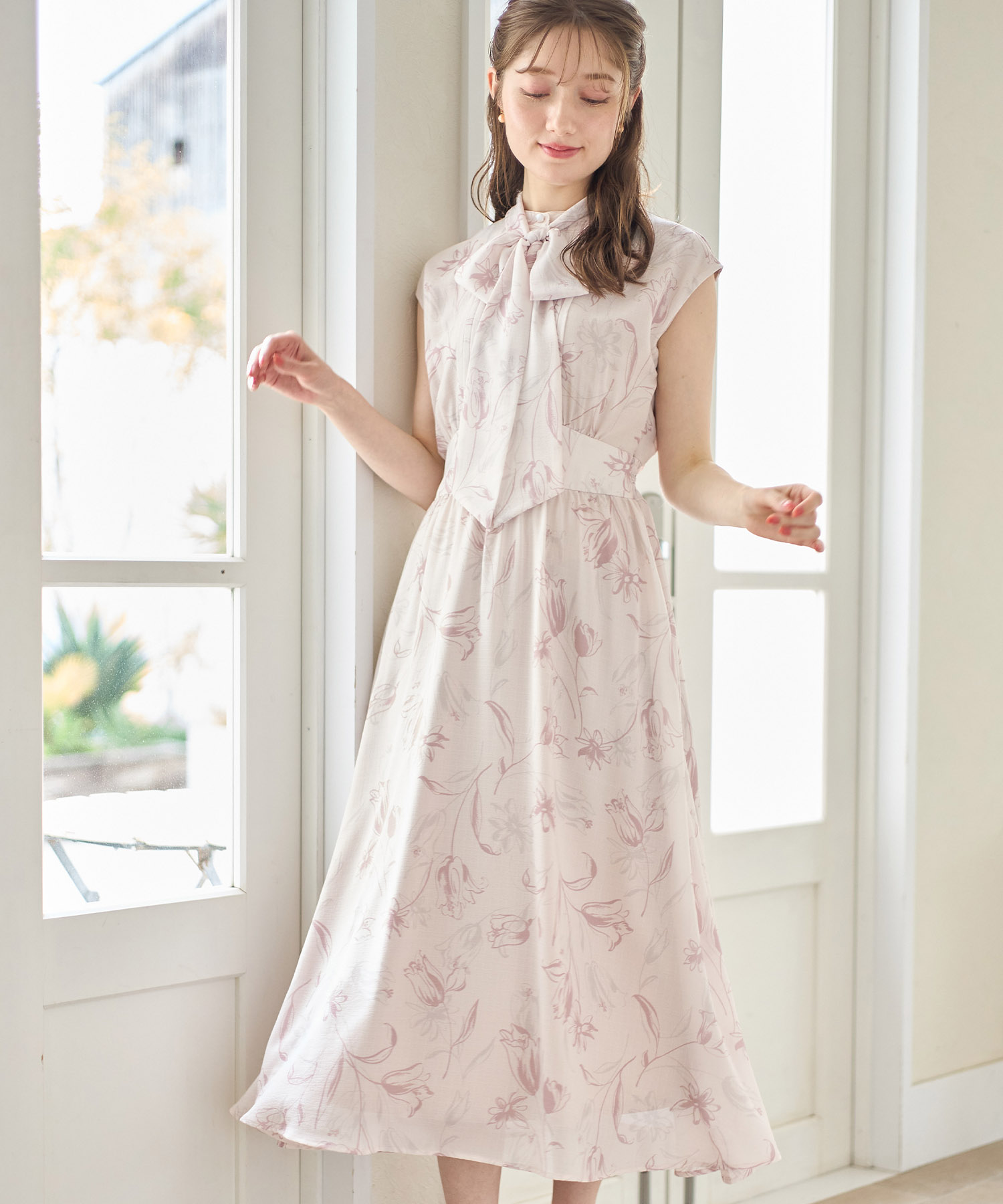 【最終お値下げ】トゥービーシック　フリルグログランリボンチェニックセット セール】トッコクローゼット tocco closet 2WAYボウタイリボン