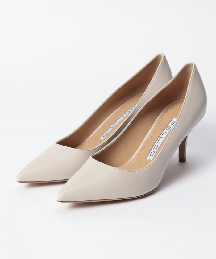 PELLICOシルバーパンプス37ハーフ pellico ペリーコ6.5cmヒールパンプス37ハーフ
