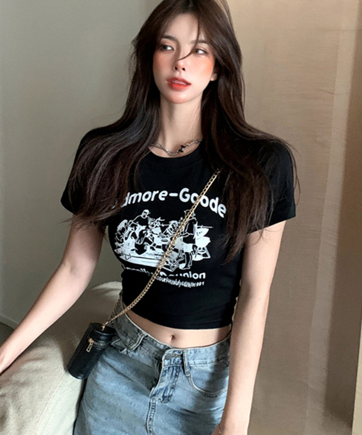NIKE cropped Ｔシャツ M クロップドTシャツ チビT ピチT 短丈 NIKE - 【新品】NIKE ナイキ クロップトップ 半袖Tシャツ ダンス