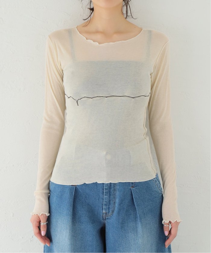baserange TABBYS STAR LONG SLEEVE トップス Tabbys Star Long Sleeve Tee in Assortment | Organic cotton