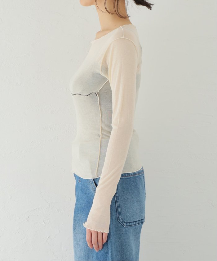 baserange TABBYS STAR LONG SLEEVE トップス Tabbys Star Long Sleeve Tee in Assortment | Organic cotton