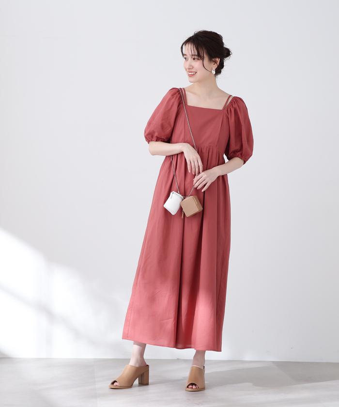 deisylotte コットンオフィショルワンピース セール】ティアード2wayオフショルダーワンピース（ワンピース
