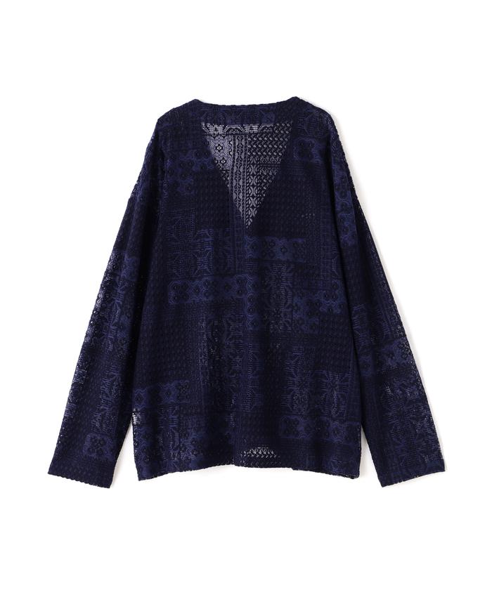 Dankeschon/ダンケシェーン/2TONE LACE CARDIGAN/2トーンレース