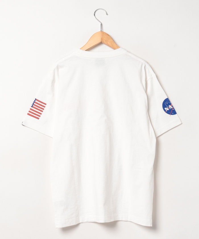 クーポン】【ALPHA/アルファ】NASA ロゴ 半袖Tシャツ/メンズ T