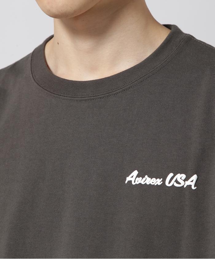 AVIREX ターコイズ ショートスリーブシャツ セール 20%OFF】《WEB&DEPOT限定》SHORT SLEEVE T－SHIRT AVIREX