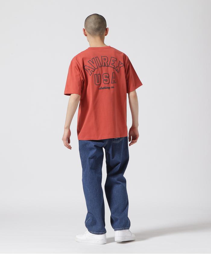 AVIREX ターコイズ ショートスリーブシャツ セール 20%OFF】《WEB&DEPOT限定》SHORT SLEEVE T－SHIRT AVIREX