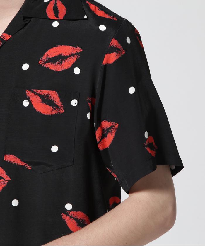 Aloha Blossom KISS アロハシャツ　美品 Aloha Blossom/アロハ ブロッサム/KISS SHIRTS(505307016