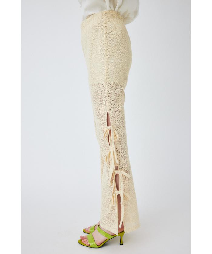 セール】SIDE RIBBON LACE パンツ(505308511) | マウジー(moussy