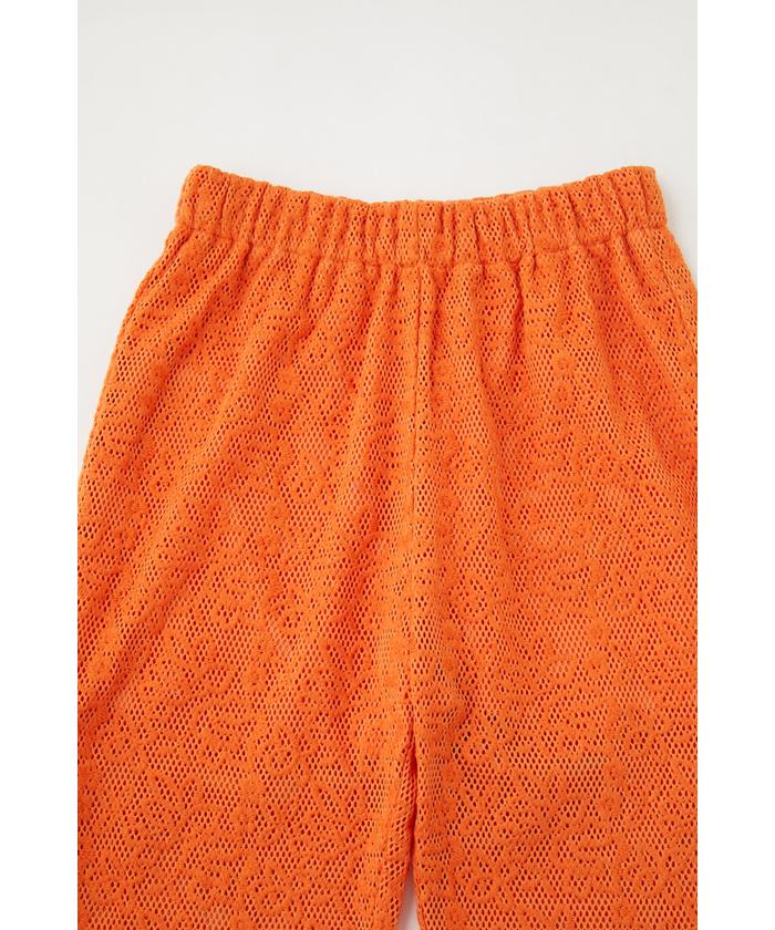 MOUSSY SIDE RIBBON LACE パンツ ブラック MOUSSY（マウジー）の「SIDE RIBBON LACE パンツ（その他パンツ