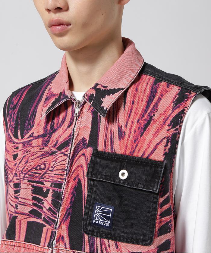 RASSVET(PACCVET)/ラスベート/FLOWER PRINT DENIM JACKET RASSVET(PACCVET)/ラスベート/FLOWER PRINT DENIM JACKET