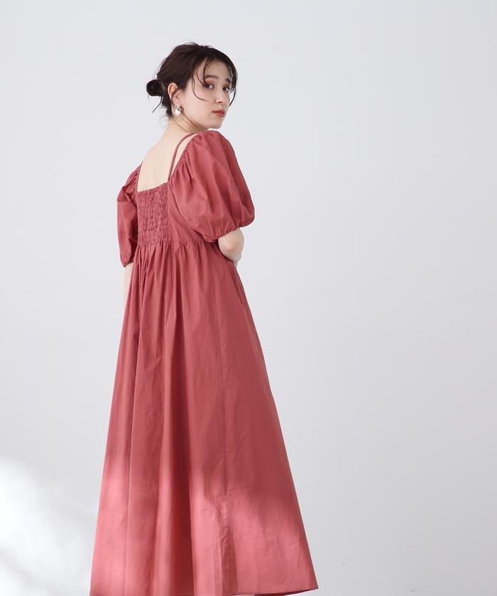 セール】コットンボイル2Wayオフショルワンピース《S Size Line