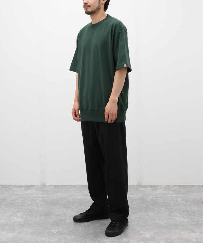 値下げ☆【新品】LOOPWHEELER EDIFICE別注  Tシャツ LOOPWHEELER for LOWERCASE】別注 リラックス バスクシャツ（T