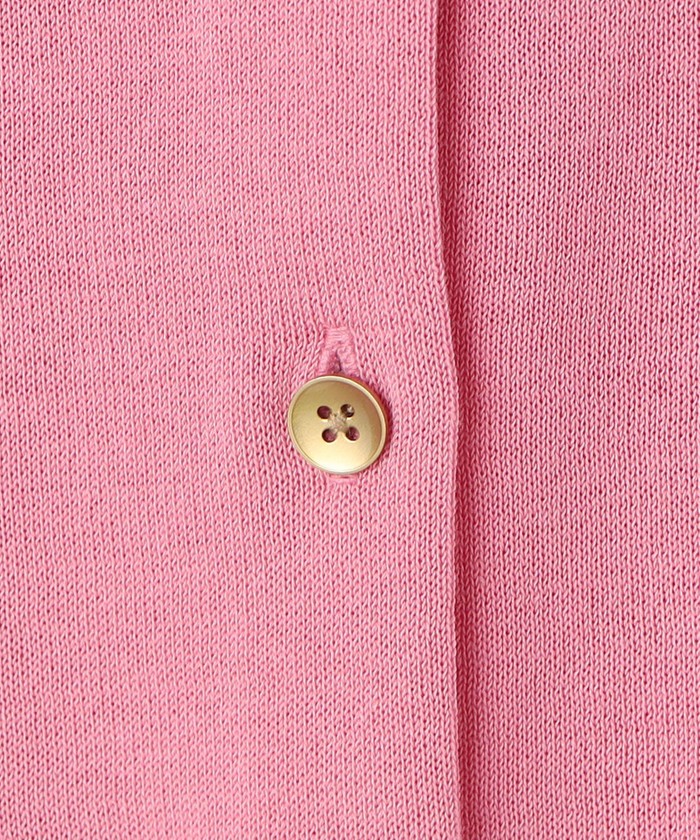 新品✨ハロッズ　アンサンブル　カーディガン　セット　サイズ2　M相当　ピンク ネームワッペンいっぱいフード付きニットカーディガン｜ピンク