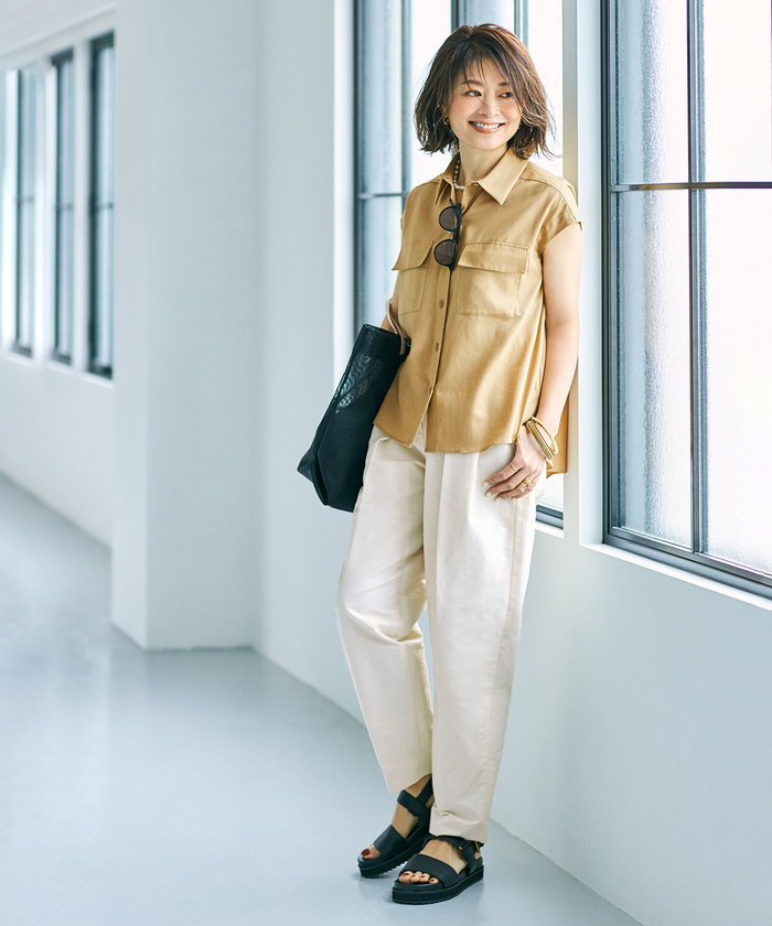 ロペ　ROPE エディター　三尋木奈保　コラボ　ブラウス セール】【高評価】【エディター三尋木奈保さんコラボ】きちんと