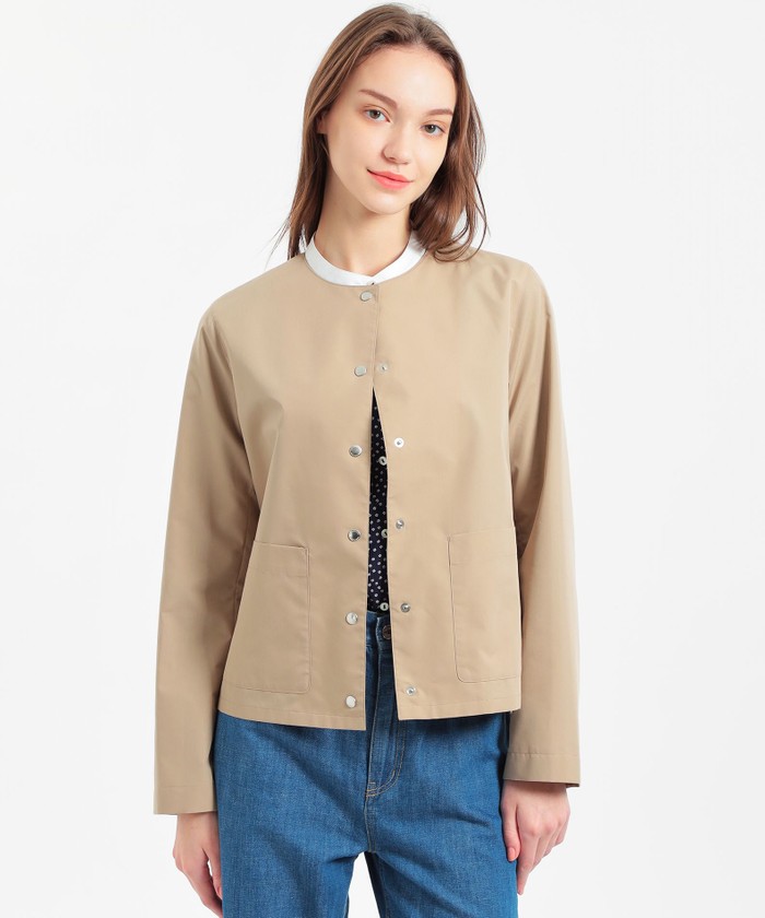 【即発送可能】 セール 21%OFF】【LESLIE(レスリー)】ノーカラーショート ジャケット・アウター