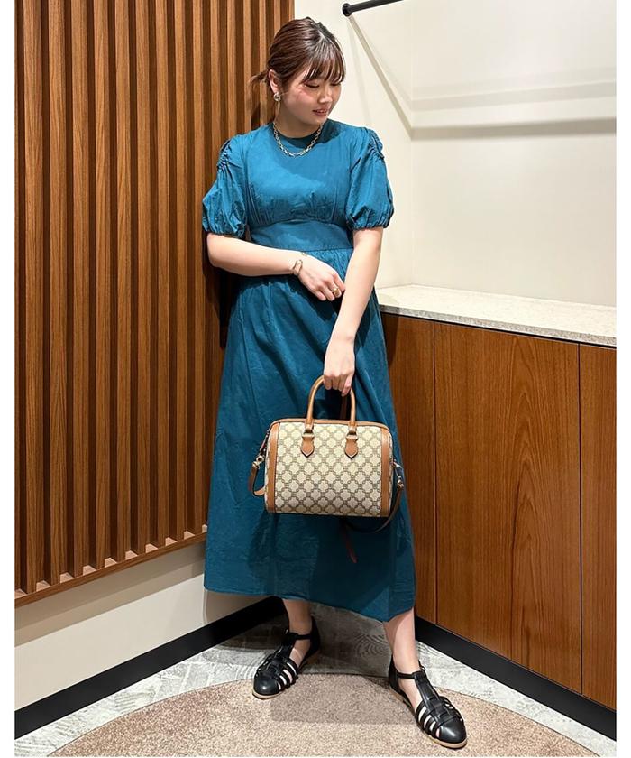 セール 50%OFF】コットンボイルギャザーホールワンピース《S