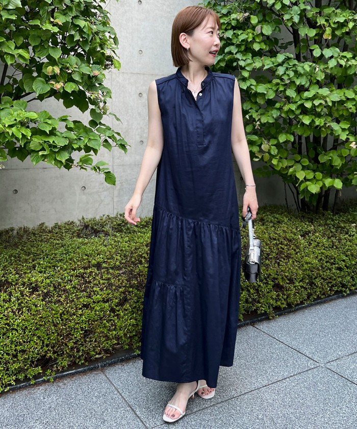 BED&BREAKFAST cotton broad dress ワンピース BED&BREAKFAST cotton broad dress ワンピース
