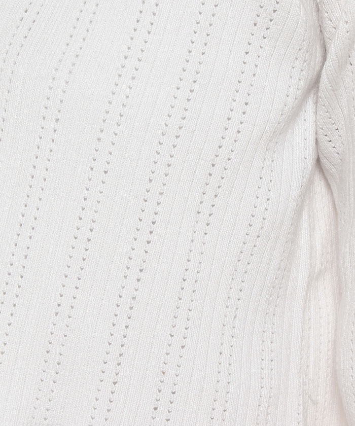 メゾンドアール コットン レーヨン シルク カーディガン ネイビー 日本