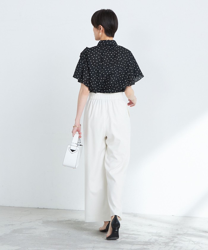セール 55%OFF】ラッフルリボンブラウス(505311836
