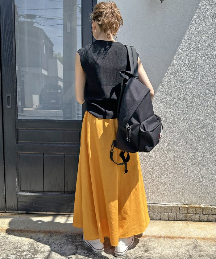 セール 30%OFF】リネン混ギャザーフレアスカート(505313626