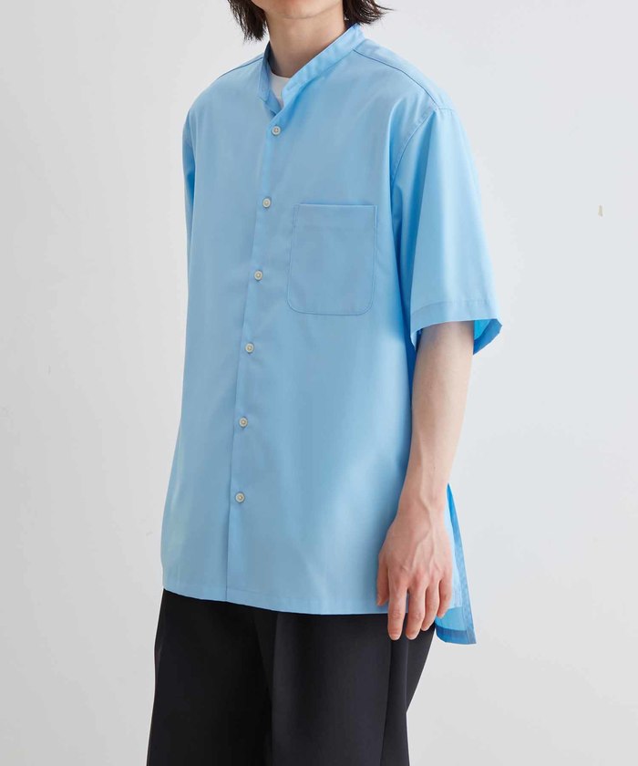 【完売品】ADAM ET ROPE フォルムバンドカラーシャツ　アダムエロペ ADAM ET ROPÉ FEMME(アダム エ ロペ ファム) / 【サステナブル