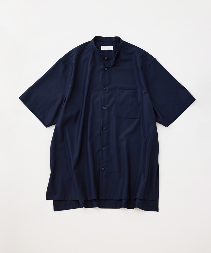 【完売品】ADAM ET ROPE フォルムバンドカラーシャツ　アダムエロペ ADAM ET ROPÉ FEMME(アダム エ ロペ ファム) / 【サステナブル