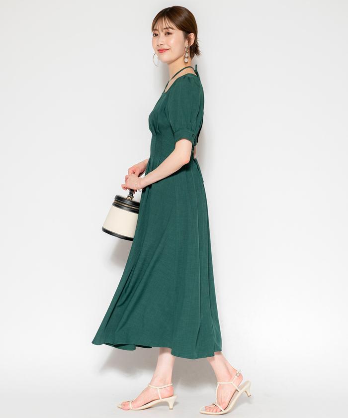 【美品】AND COUTURE ホルターワンピース 美品】AND COUTURE ホルターワンピース