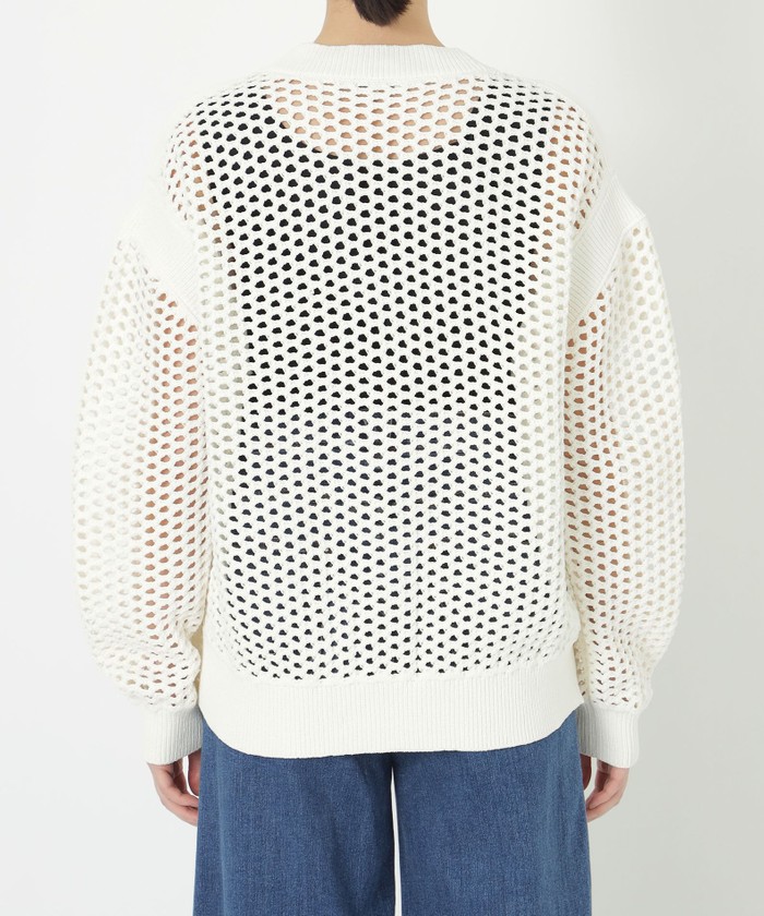 セール 50%OFF】【La maglia estate】ビッグメッシュ ニット