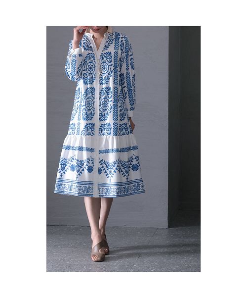 サワアラモード Sawa a la mode レディース ワンピース 総柄