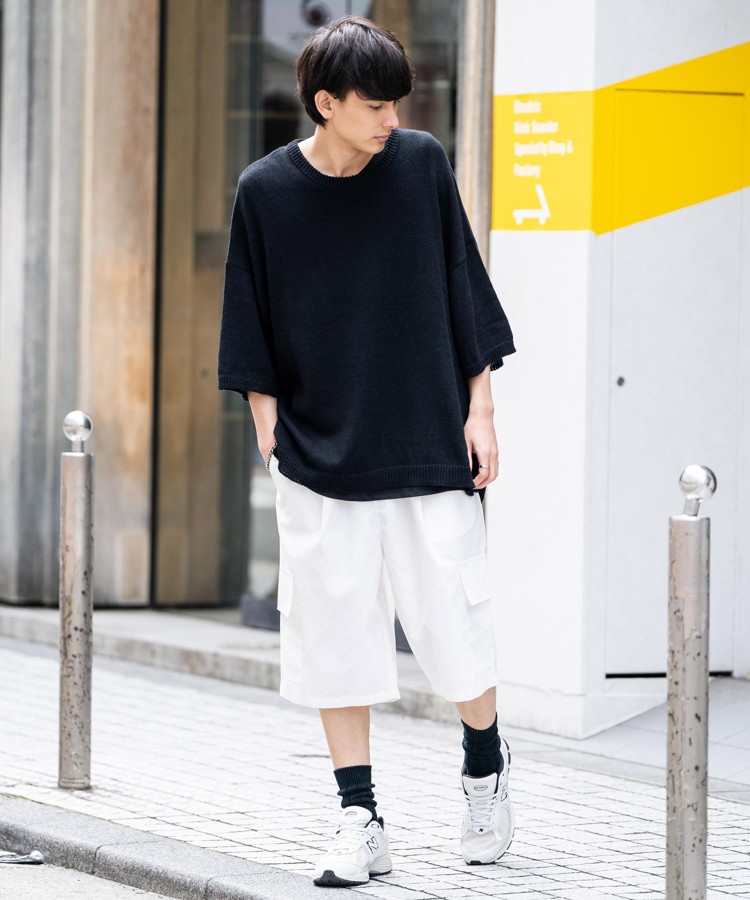 楽天市場】カーゴパンツ メンズ ひざ下 ワイドパンツ 夏用