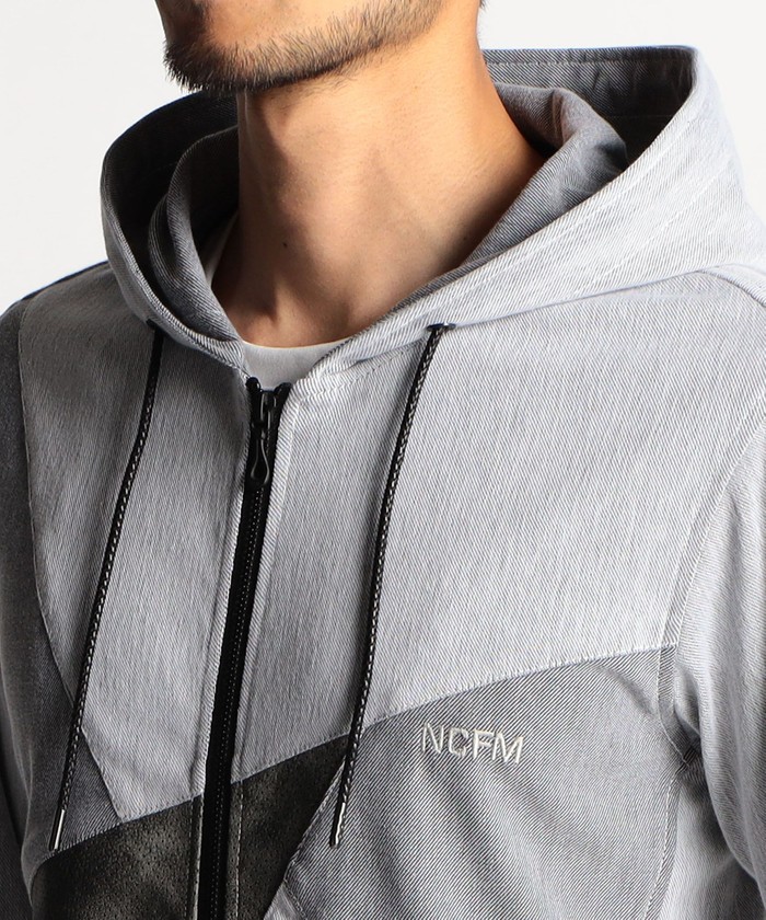 セール 70%OFF】アラカルト7分袖ジップアップパーカー