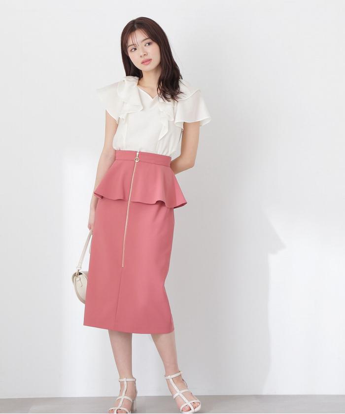 セール 50%OFF】ペプラムタイトスカート(505287969